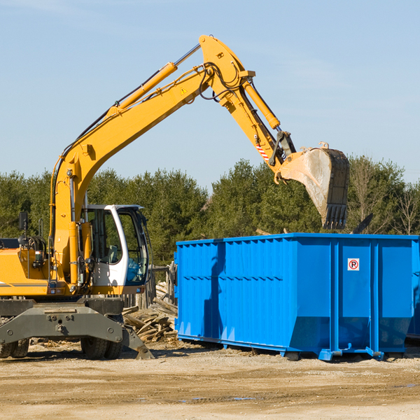 what size residential dumpster rentals are available in Chandler IN